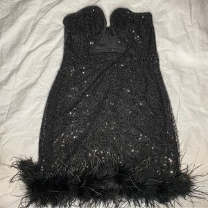 Fashion Nova Black Dress Medium